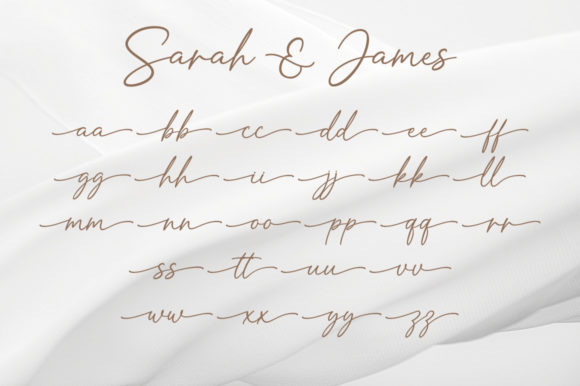 Sarah & James Font Poster 9