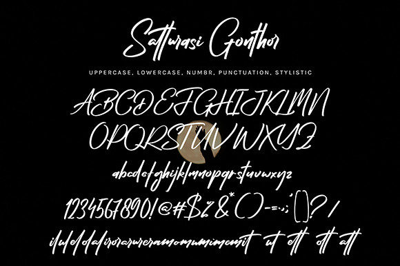 Satturasi Gonthor Font Poster 7