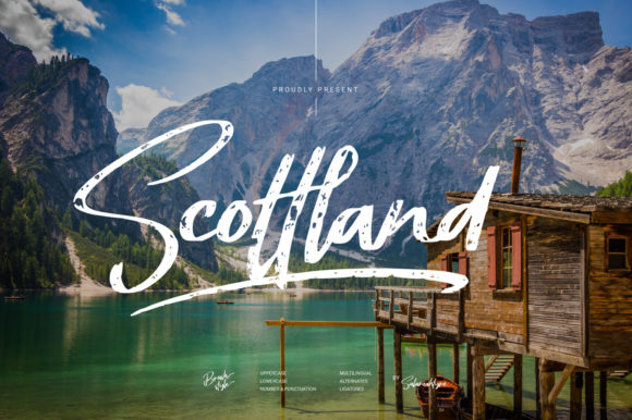 Scottland Font Poster 1