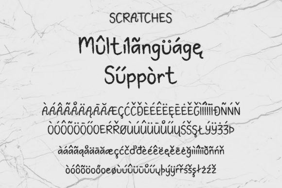 Scratches Font Poster 6