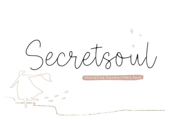 Secretsoul Monoline Font Poster 1