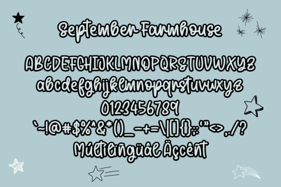 September Farmhouse Font Poster 10