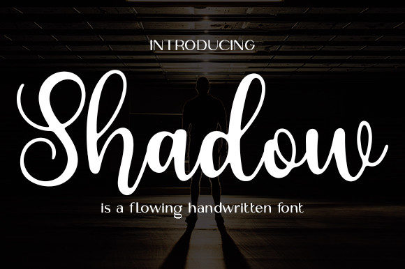 Shadow Font Poster 1