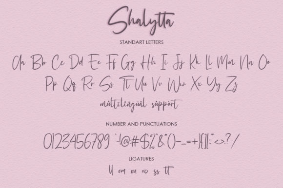 Shalytta Font Poster 7