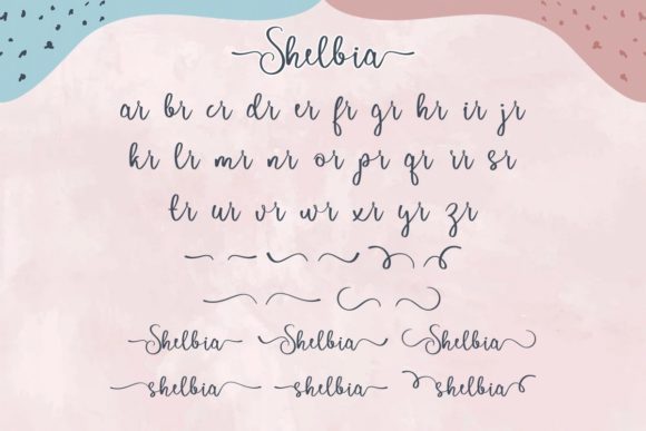 Shelbia Font Poster 8