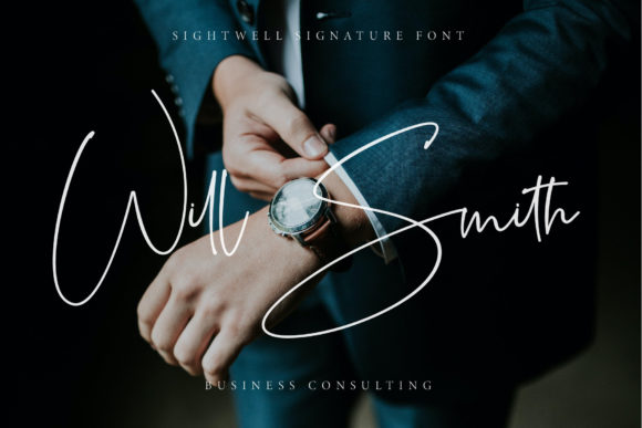 Sightwell Signature Font Poster 10