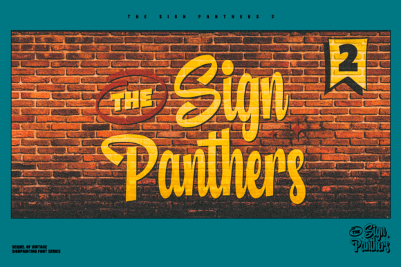 Sign Panthers 2 Font Poster 8
