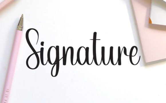 Signature Handmade Font Poster 2