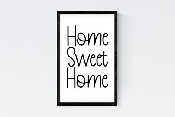 Simple House Font Poster 4