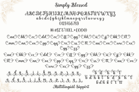 Simply Blessed Font Poster 8