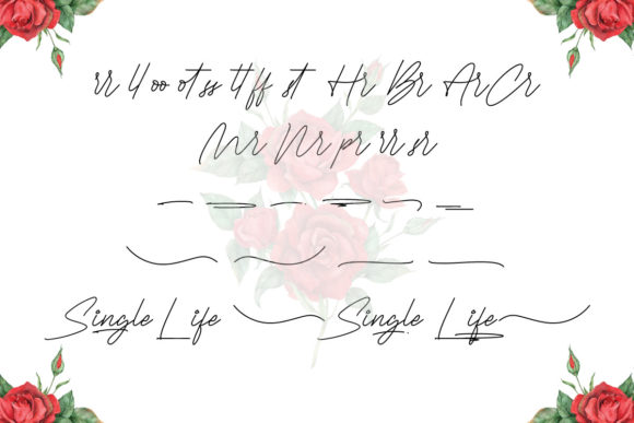 Single Life Font Poster 6