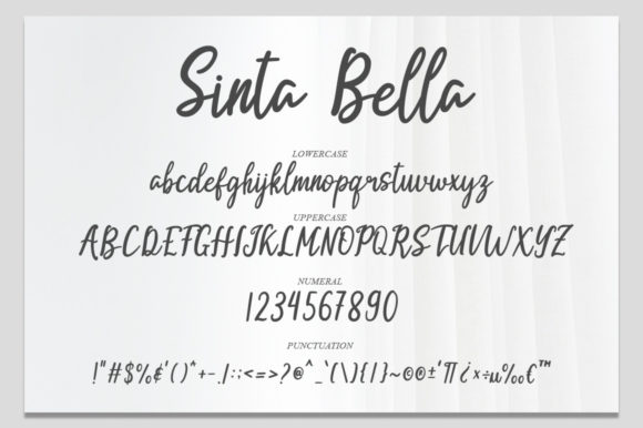 Sinta Bella Font Poster 7