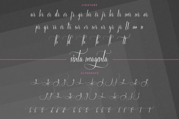 Sinta Magenta Font Poster 6