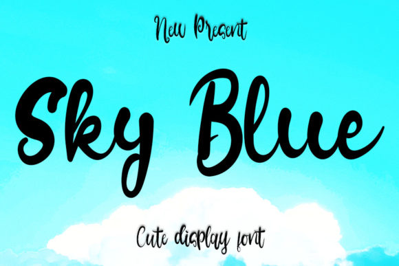 Sky Blue Font