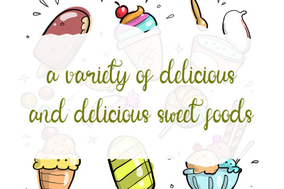 Smooth Dessert Font Poster 2