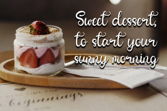 Smooth Dessert Font Poster 3