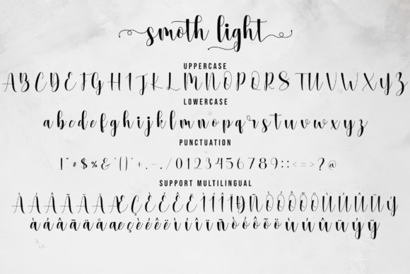 Smoth Light Font Poster 7