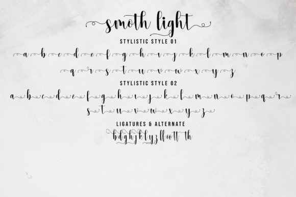 Smoth Light Font Poster 8