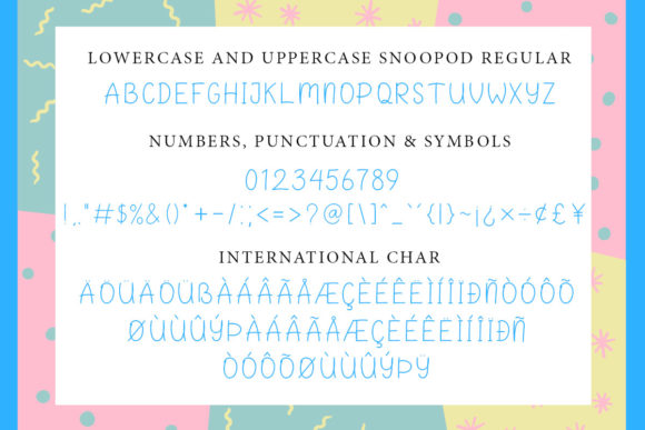 Snoopod Font Poster 8