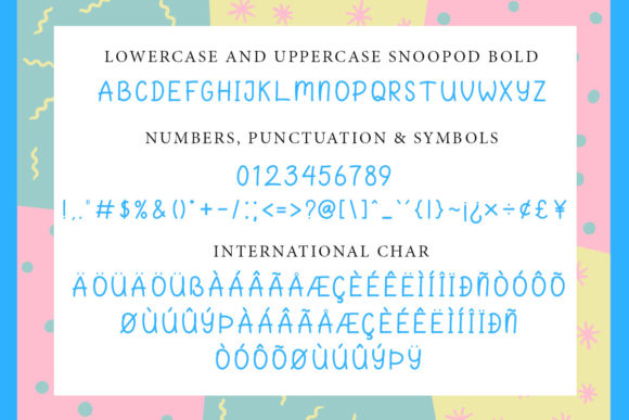 Snoopod Font Poster 9