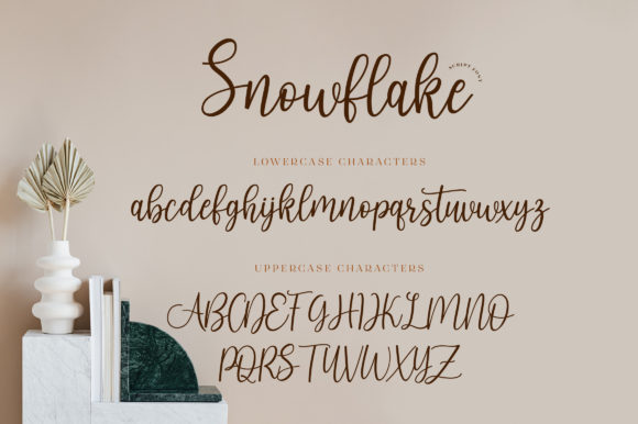 Snowflake Font Poster 3