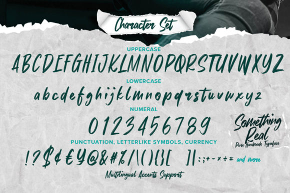 Something Real Font Poster 6