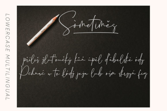 Sometimes Font Poster 11