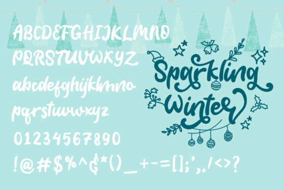 Sparkling Winter Font Poster 9