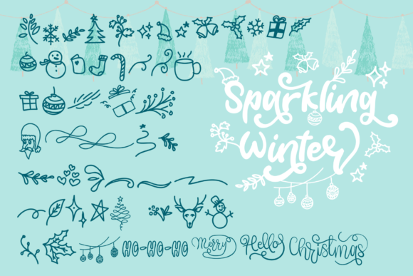 Sparkling Winter Font Poster 10