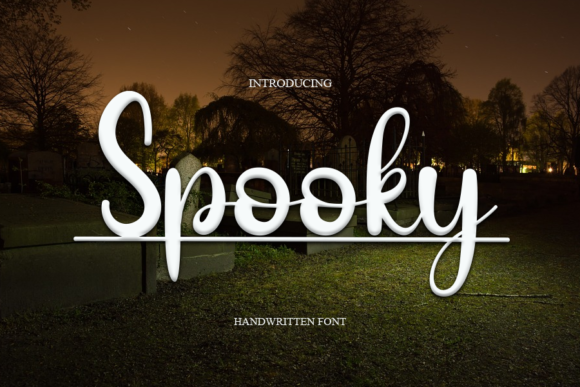 Spooky Font Poster 1