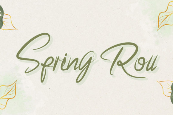 Spring Roll Font Poster 1