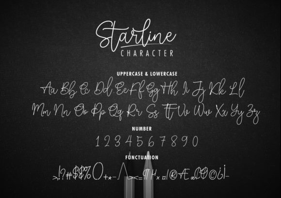 Starline Signature Font Poster 5