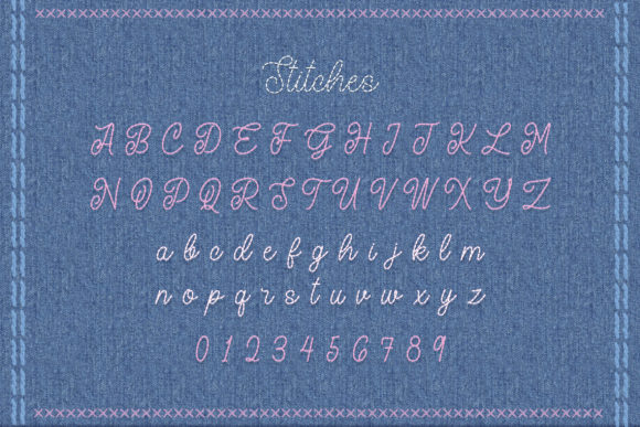 Stitches Font Poster 6