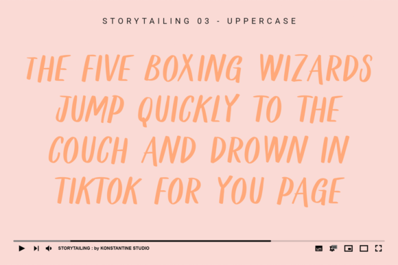 Story Tailing Font Poster 8