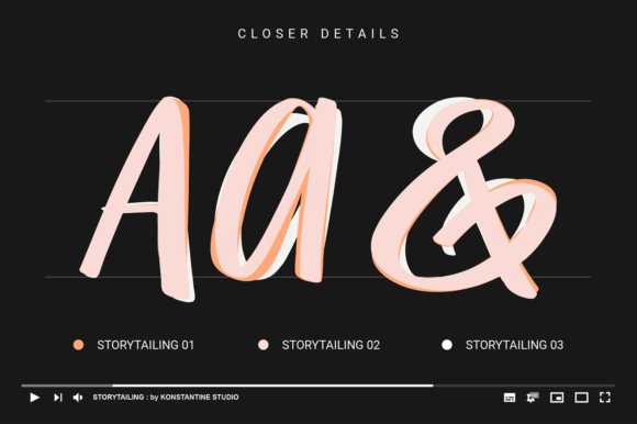 Story Tailing Font Poster 9