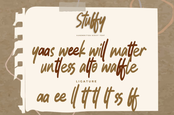 Stuffy Font Poster 6