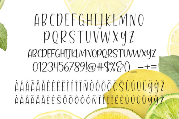 Summer Lemonade Font Poster 12