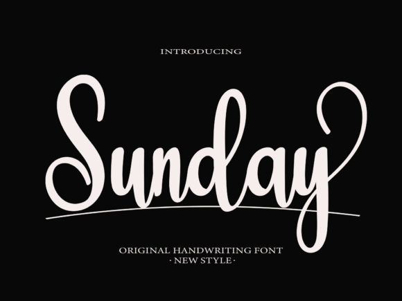 Sunday Font Poster 1