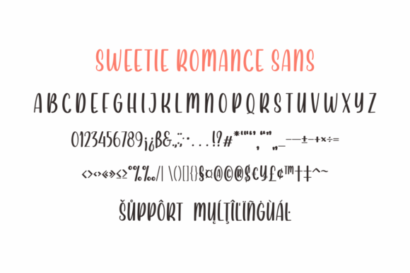 Sweetie Romance Font Poster 4