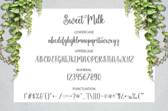 Sweetmilk Font Poster 8