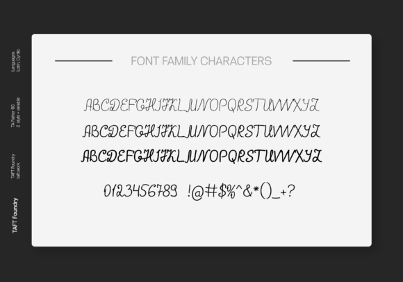 TA Father 60 Font Poster 2