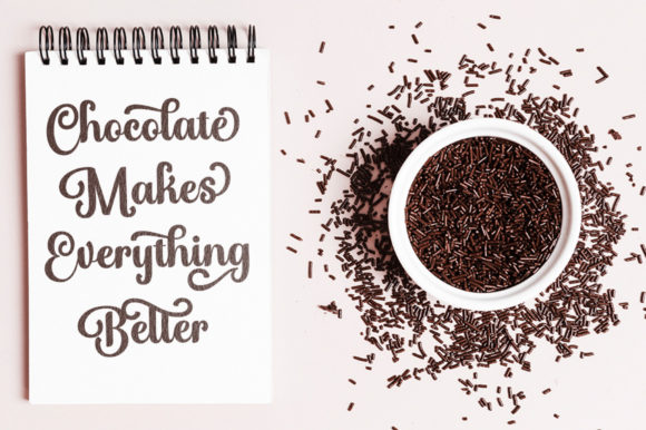 Taste Chocolate Font Poster 2