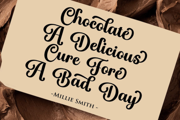 Taste Chocolate Font Poster 4