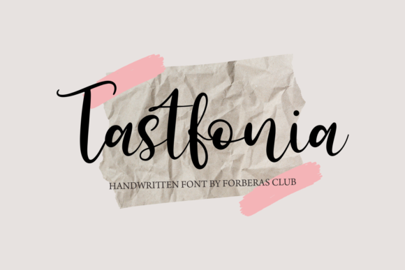 Tastfonia Font Poster 1