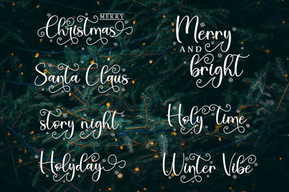 Thanks Christmas Font Poster 4