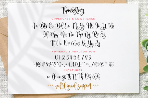 Thankstory Font Poster 8