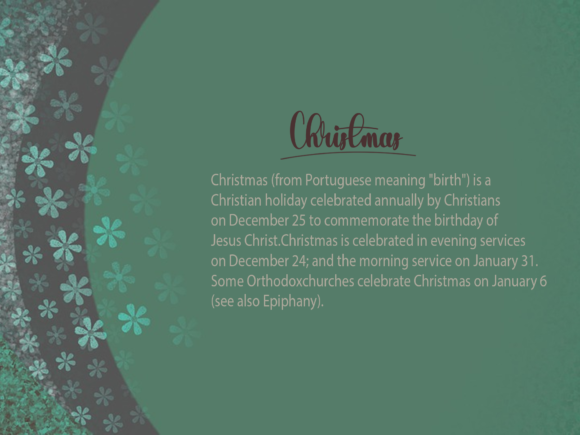The Christmas Font Poster 3