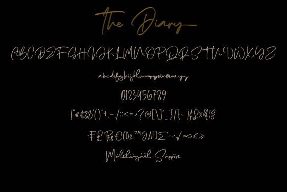 The Diary Font Poster 2