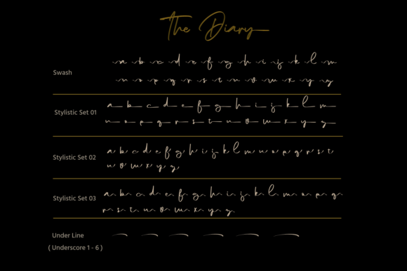 The Diary Font Poster 3