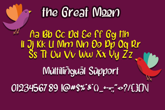 The Great Moon Font Poster 5